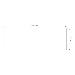 Dimensions plan bar en HPL - 130 cm 