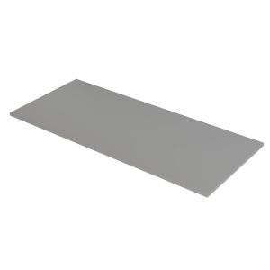 Plan de travail réversible en inox - 180 x 61 cm - gris clair