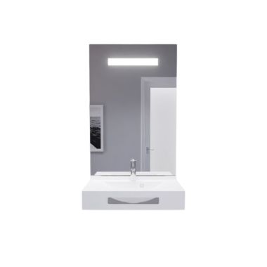 LEA 70 cm plan vasque suspendu avec miroir LED ELEG Plus ht105