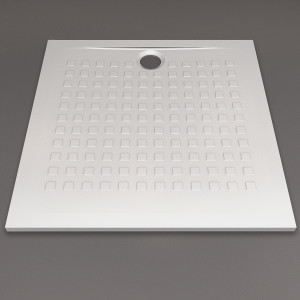 Receveur de douche blanc ultraplat 2.5cm  RESISOL - 90x90cm