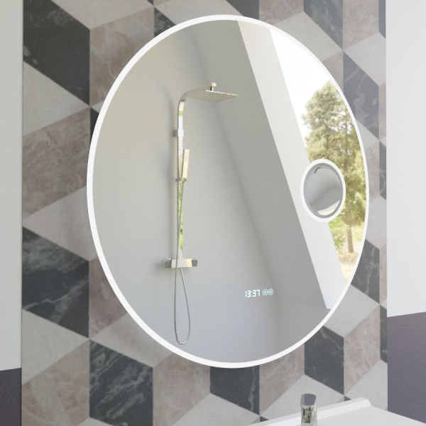 Miroir de salle de bain Sage à éclairage DEL de GEF, anti-buée, 60