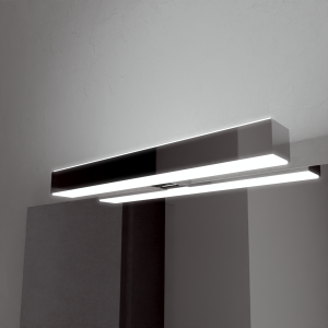 Détail applique miroir ensemble ALTEA 90 cm meuble salle de bain PMR