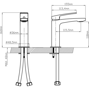 Mitigeur lavabo KELLY