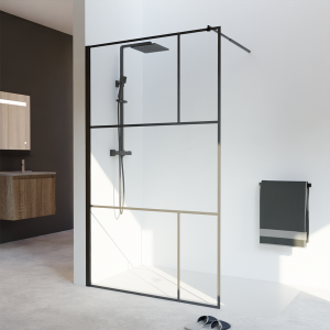 Paroi de douche fixe Atelia verre 8 mm - 120x200 cm