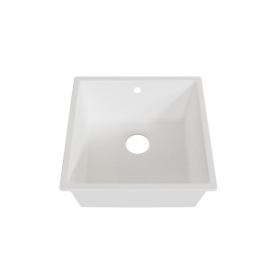 Cuve RESIROC - évier 1 bac sans égouttoir - 44 x 44 cm - Blanc