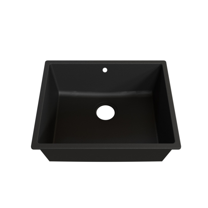 Cuve RESIROC - évier 1 bac sans égouttoir - 54 x 44 cm - Noire
