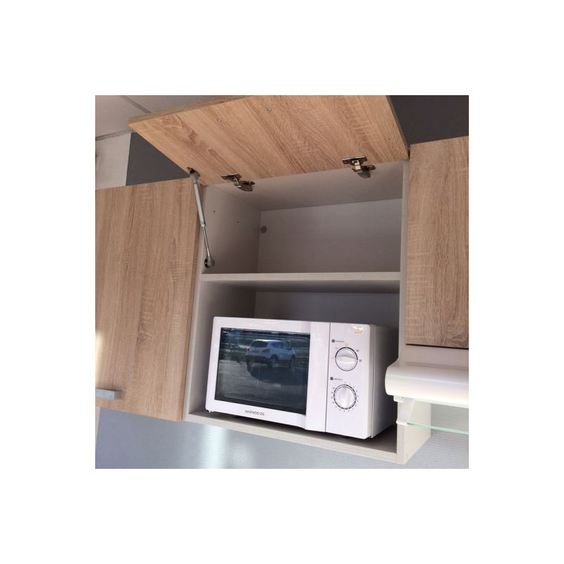 Kitchenette K29 - 180 cm avec emplacement frigo Top, hotte et micro ondes