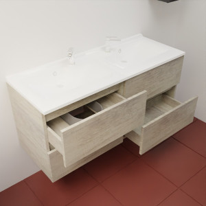 Caisson ROSINOX 120 cm avec plan vasque - Chêne