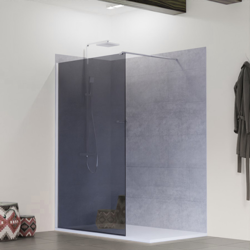 Paroi de douche miroir SILVER - verre 10 mm - 120x200 cm