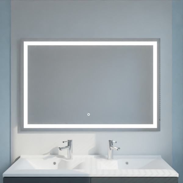 Miroir LED avec antibuée et interrupteur sensitif VISTA 140x80 cm