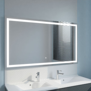 Miroir LED avec antibuée et interrupteur sensitif VISTA 140x80 cm