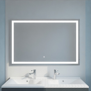 Miroir LED avec antibuée et interrupteur sensitif VISTA 120x80 cm