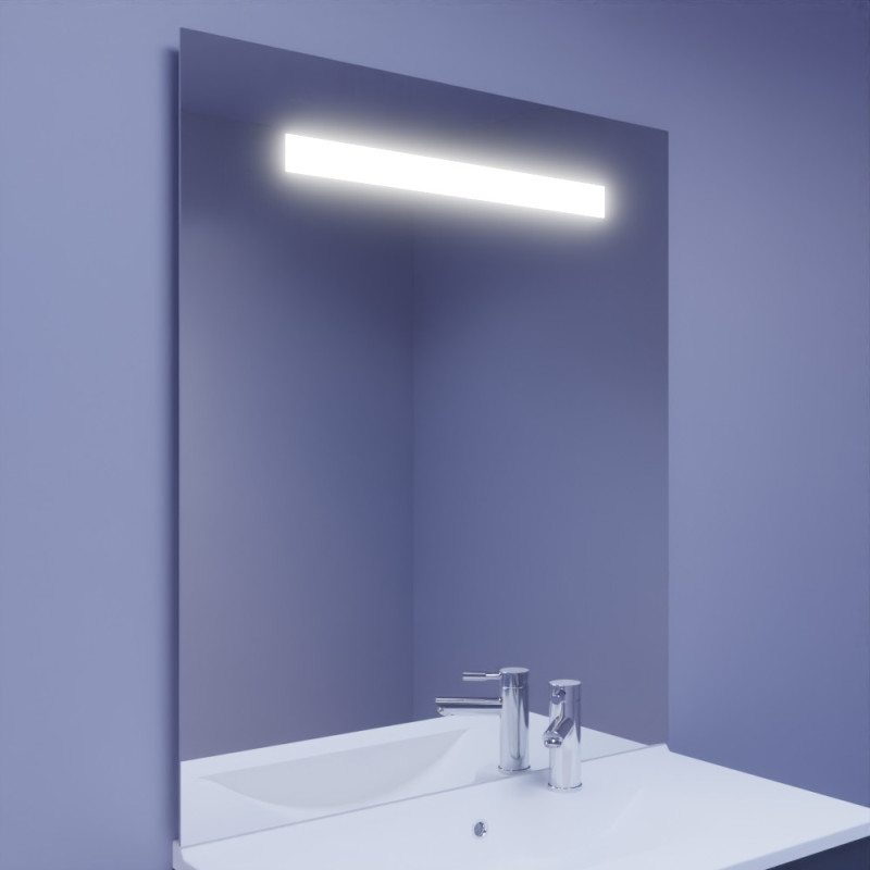 Miroir ELEGANCE 90x105 cm - éclairage intégré à LED et SANS interrupteur sensitif