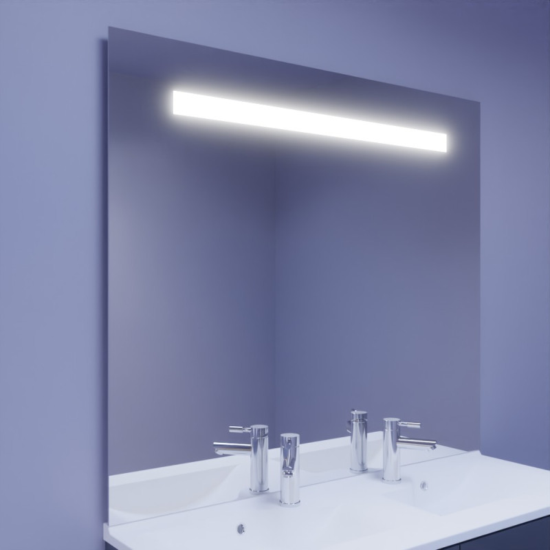 Miroir ELEGANCE 124x105 cm - éclairage intégré à LED etSANS interrupteur sensitif