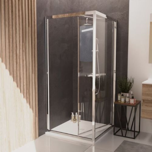 Comment bien choisir sa paroi de douche : Porte de douche pivotante 