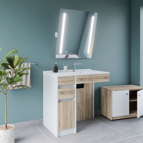 Meuble de salle de bain PMR - Collection Andy - Cuisibane