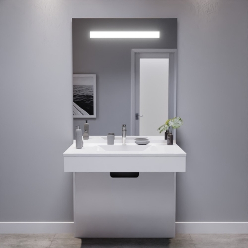 Meuble de salle de bain PMR - Collection Epure - Cuisibane