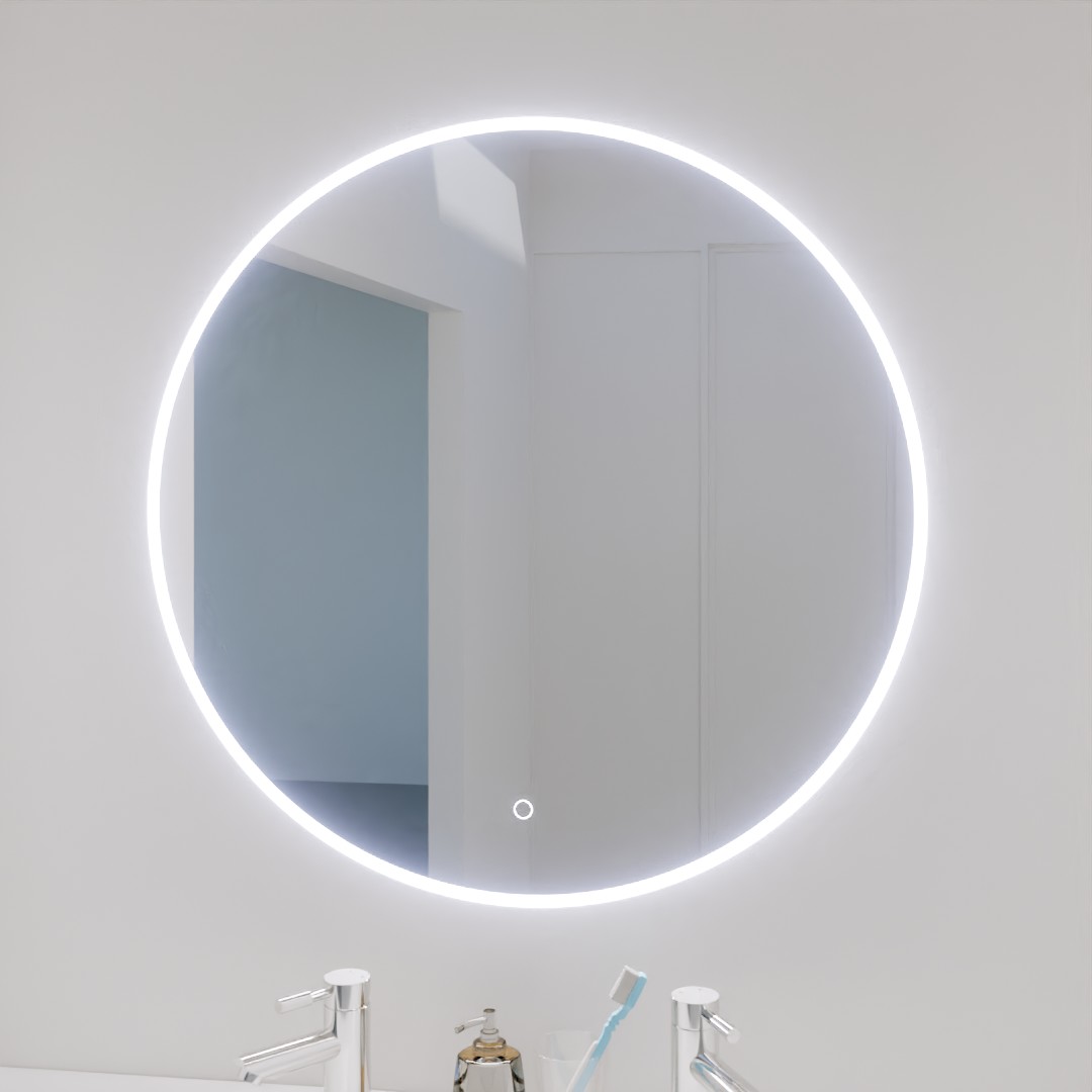 miroir salle de bain éclairage led onde