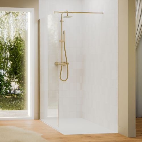 Colonne de douche dorée