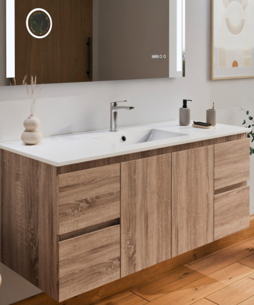 Plan vasque en résine : un choix moderne et pratique pour la salle de bain 