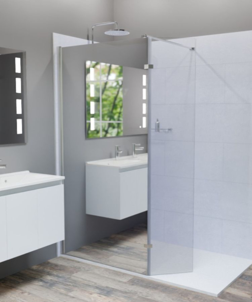 Paroi de douche miroir : la solution 2 en 1 pour votre salle de bain