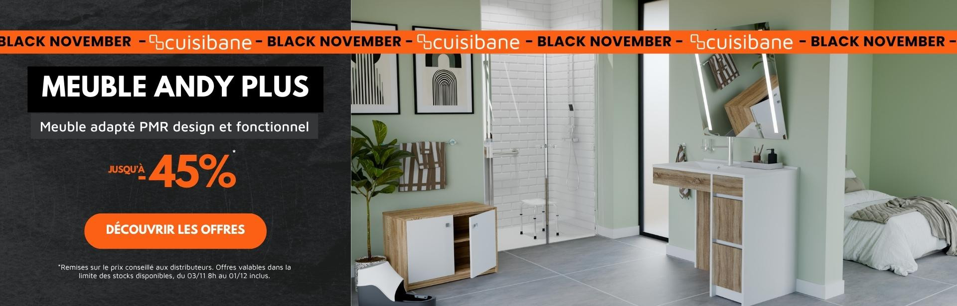 Black November_Meuble salle de bain PMR Andy Plus _du 17/11 au 01/12