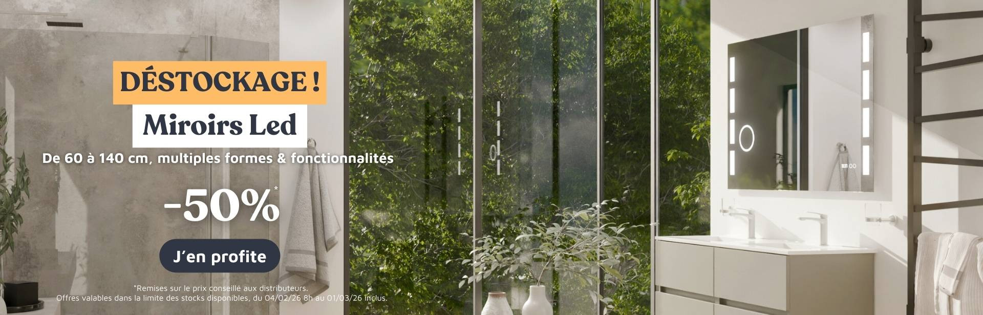 Miroirs lumineux de salle de bain_du 17/02 au 01/03