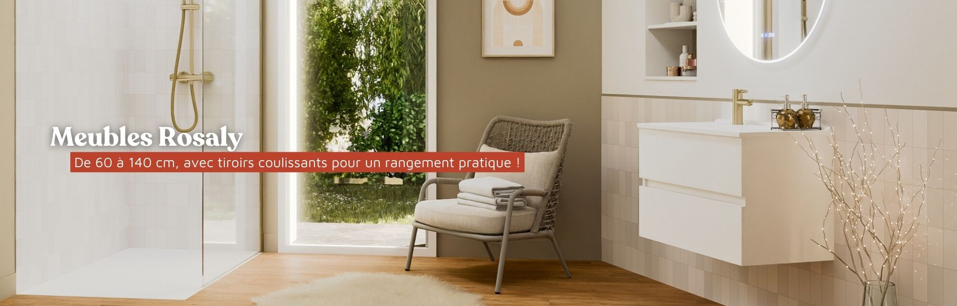 Meuble vasque tiroirs coulissants_Collection Rosaly_du 17/03 au 31/03